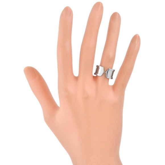 Cartier C2 Ring #50 18KWG 11.2g 2C White Gold Women's - Picture 6 of 7